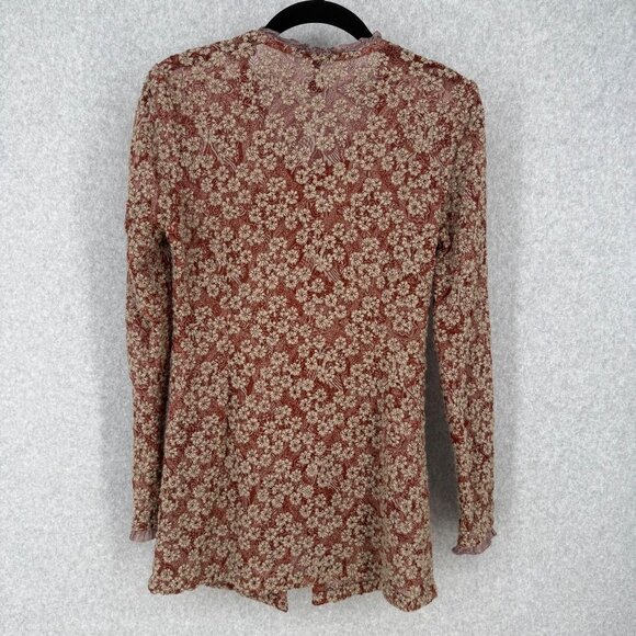 Koko Marianne Kooimans Italian Embroidery on Silk Button Cardigan Size 1/US 2/4 - Picture 6 of 14